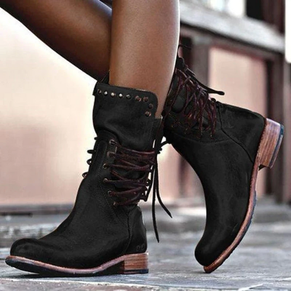 Skylar | Padded Round Toe Comfort Boots