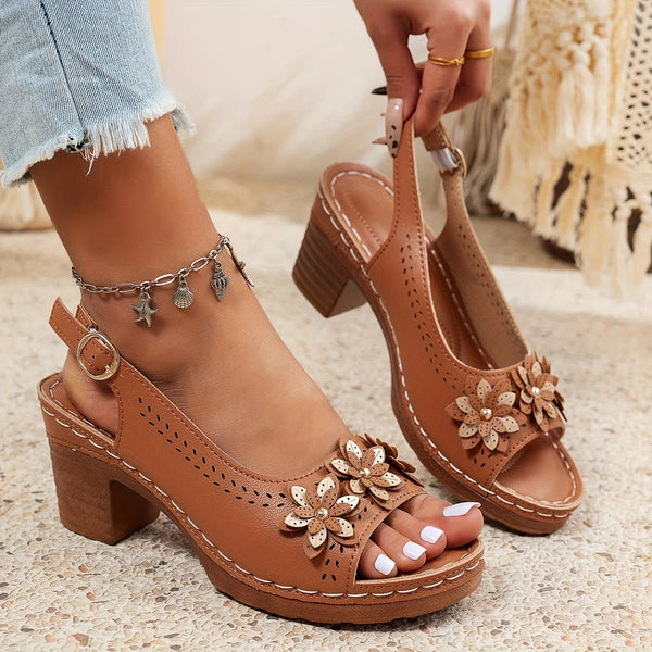 Selena | Knöchelriemen Verstellbar Sandalen