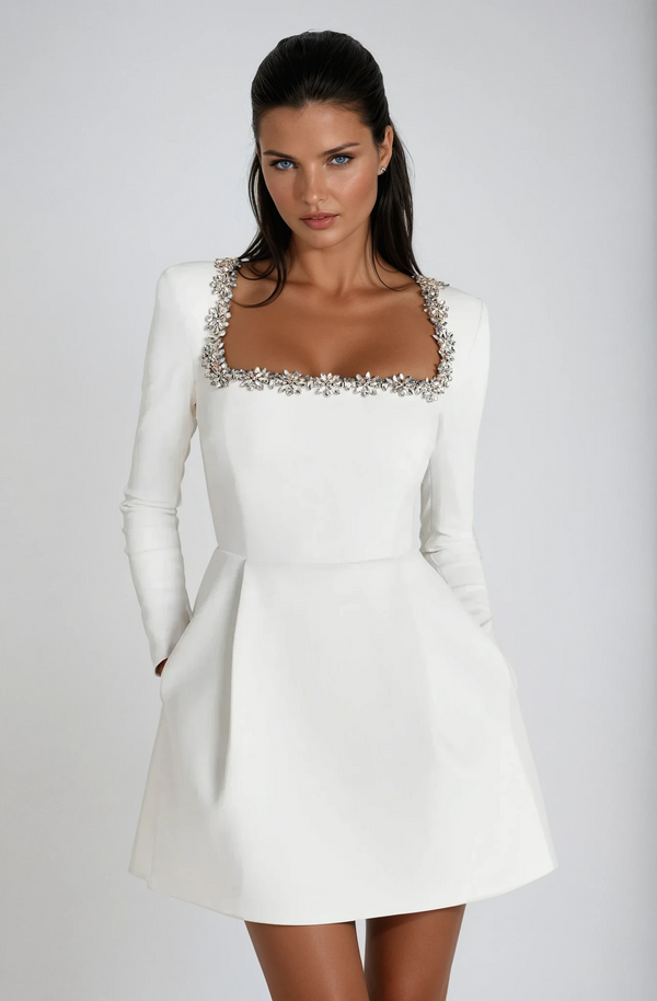 Natasha | Drapiert Hochzeitsgastkleid