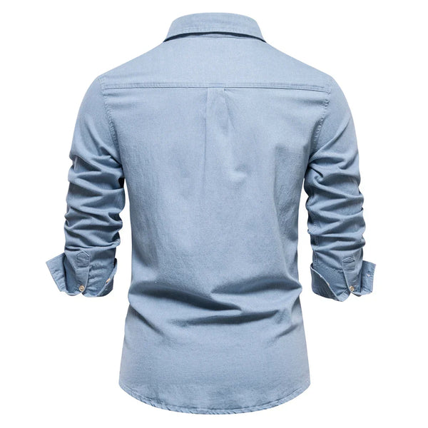 Hunter | Knopfleiste Classic-Fit Hemd