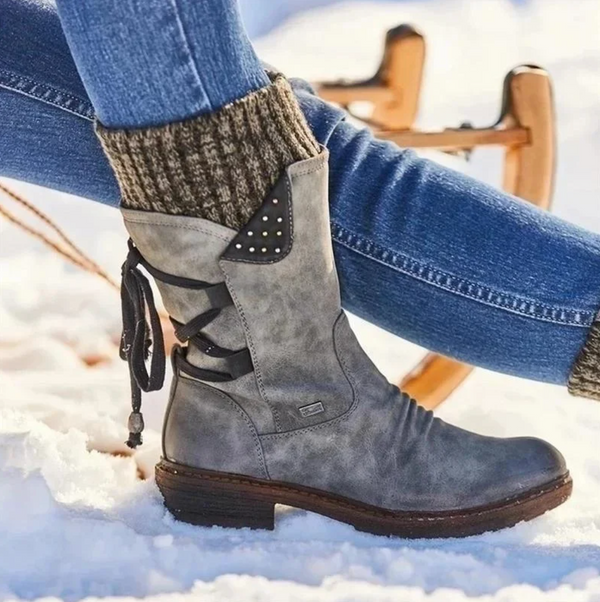 Stella | Gepolstert Runde Spitze Stiefel