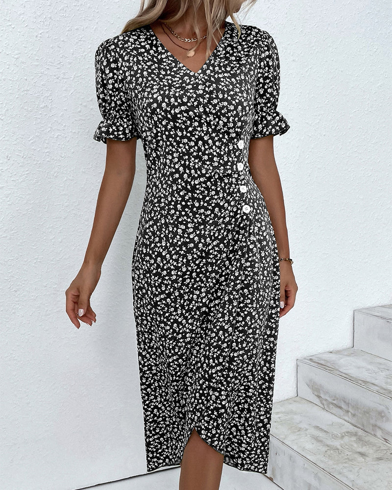 Bernadette | V-neck Dress