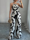 Audrey | Neckholder Weites Bein Jumpsuit