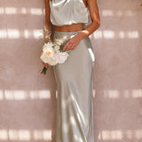 Berenie | Damen Hochzeitsgast Oberteil und Rock Set | Zweiteiler