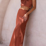 Berenie | Damen Hochzeitsgast Oberteil und Rock Set | Zweiteiler