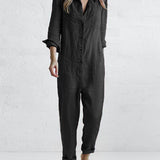 Majia | Damen Lässiger Jumpsuit | Langarm