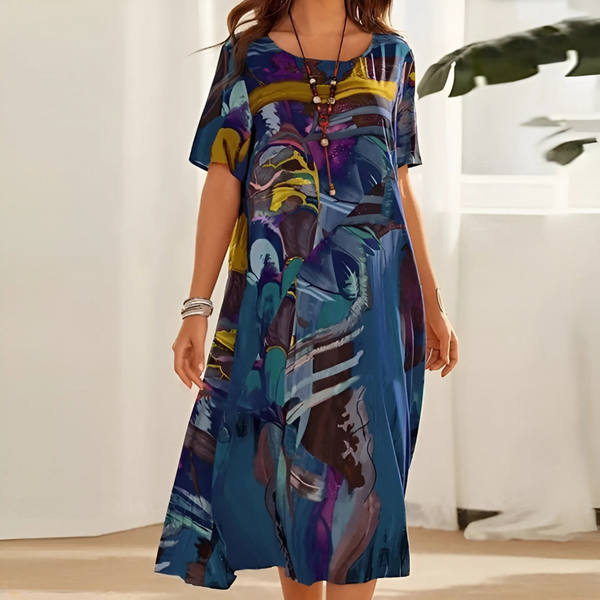 Raven | Floral Pattern Dress