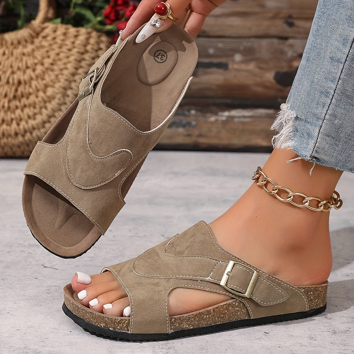 Luna | Lightly Contoured Footbed Sandals
