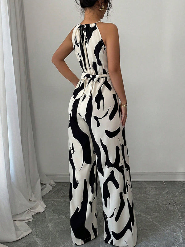 Audrey | Neckholder Weites Bein Jumpsuit