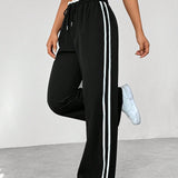 Damen Weite Beine Verstellbare Stoffhose