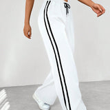 Damen Weite Beine Verstellbare Stoffhose