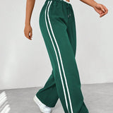 Damen Weite Beine Verstellbare Stoffhose