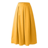 Marre | Women's High Waist Pleated Skirt | Maxi