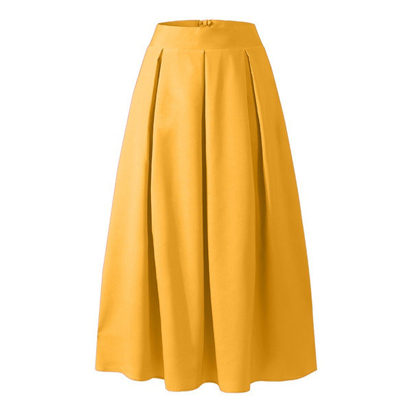 Marre | Women's High Waist Pleated Skirt | Maxi