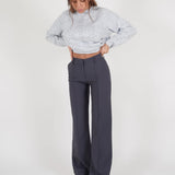 Pantalon chino droit pour femme