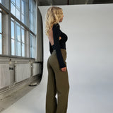 Pantalon chino droit pour femme