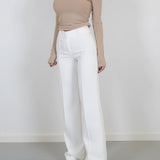Pantalon chino droit pour femme