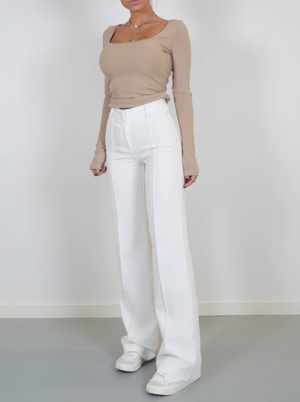 Damen Gerades Bein Chino Hose