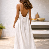 Tamara | Spaghettiträger Maxi Sommerkleid