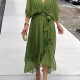 Sherry | Wrap Midi Dress