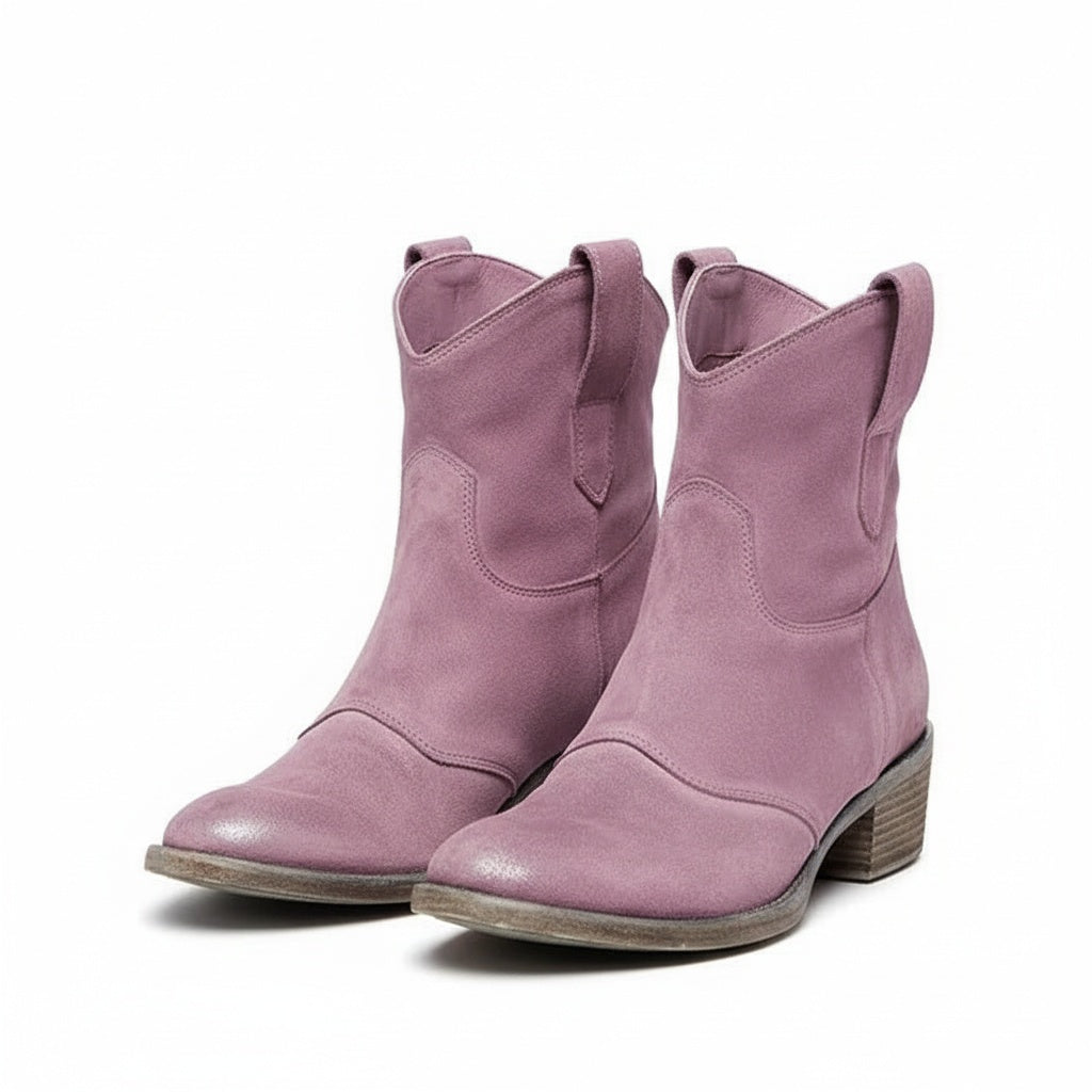 Sadie | Gepolstert Runde Spitze Cowboy-Stiefeletten