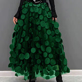 Silviya | Damen Eleganter Stilvoll Rock | Lang