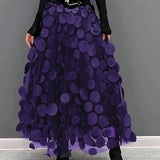 Silviya | Damen Eleganter Stilvoll Rock | Lang