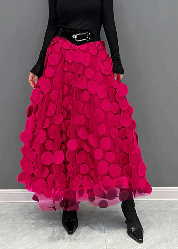 Silviya | Damen Eleganter Stilvoll Rock | Lang