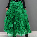 Silviya | Damen Eleganter Stilvoll Rock | Lang
