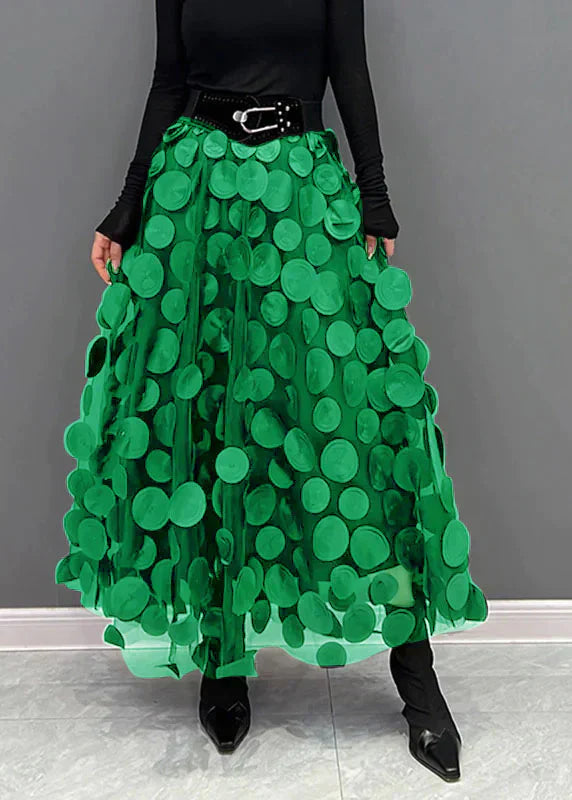 Silviya | Damen Eleganter Stilvoll Rock | Lang