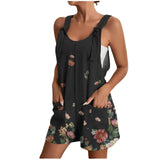 Fiane | Damen Sommer Blumig Strampler | Elegant