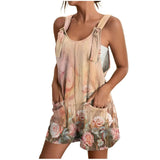 Fiane | Damen Sommer Blumig Strampler | Elegant