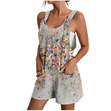 Fiane | Damen Sommer Blumig Strampler | Elegant