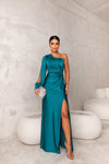 Women's One-Shoulder Maxi Evening Dress