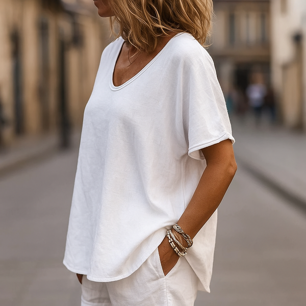 Beatrice | Damska koszulka oversize | Krótki rękaw