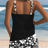Berenice | Floral Pattern Adjustable Strap Swimsuit