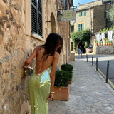 Xanthe | Back Cutout Sequin Wedding Guest Dress