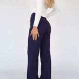 Pantalon chino droit pour femme