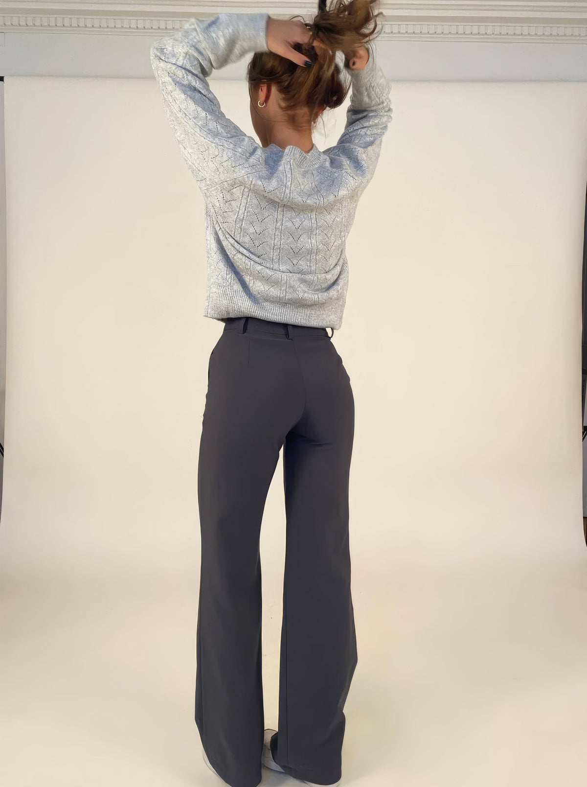 Pantalon chino droit pour femme