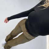 Pantalon chino droit pour femme
