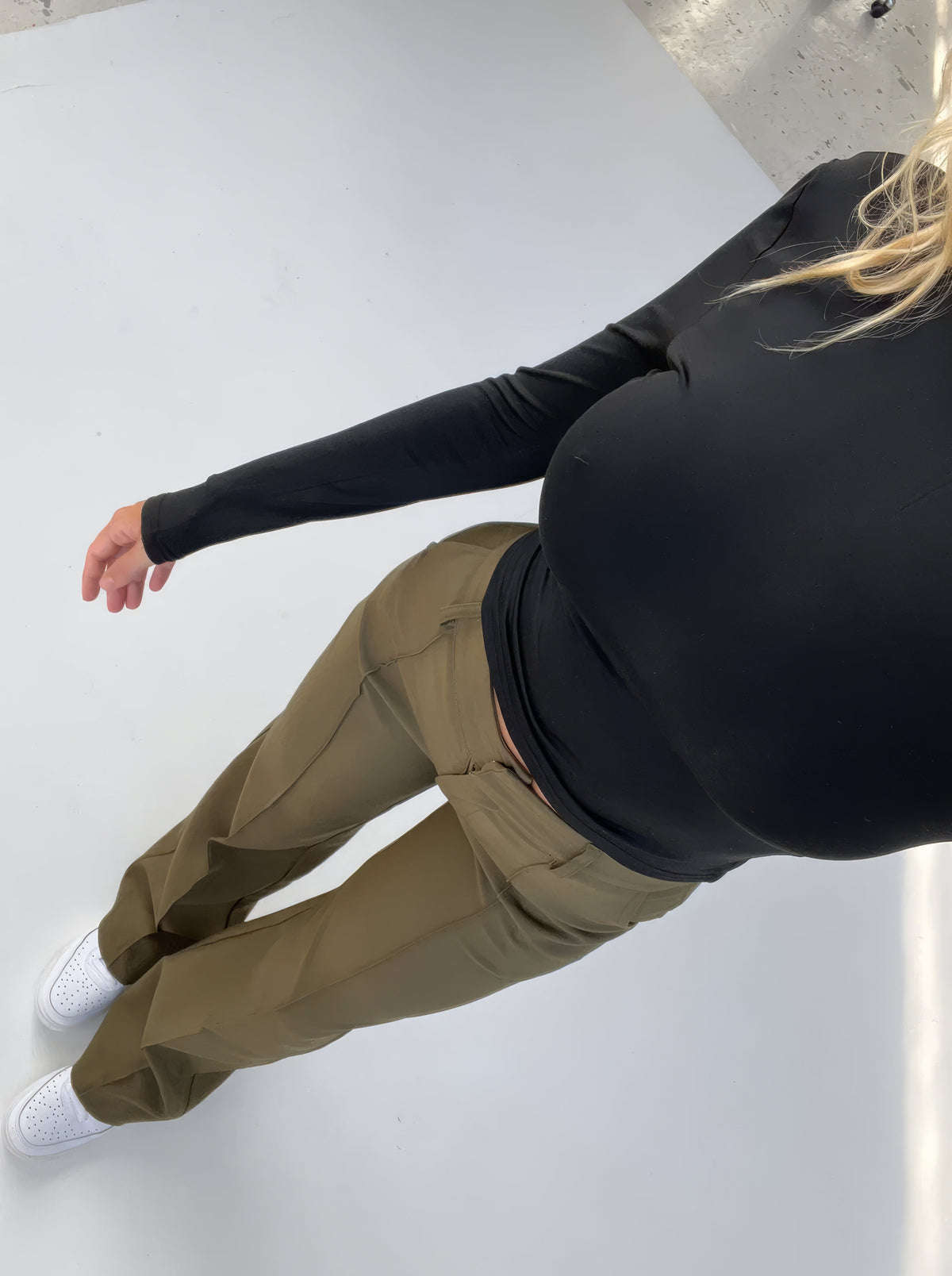 Pantalon chino droit pour femme