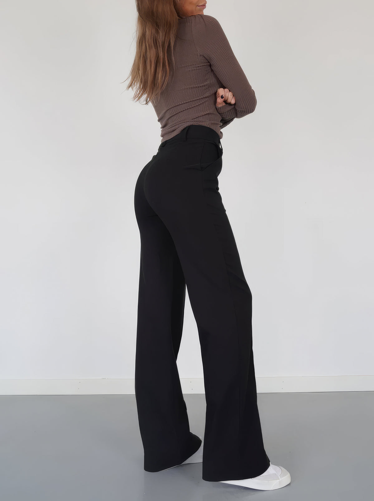 Pantalon chino droit pour femme