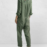 Majia | Damen Lässiger Jumpsuit | Langarm