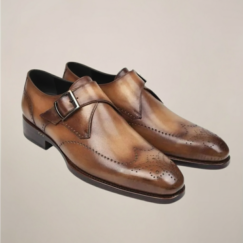 Theodore | Single Buckle Monk Strap Buckle Shoes