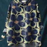 Sarah | Floral Pattern Peasant Blouse