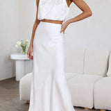 Berenie | Damen Hochzeitsgast Oberteil und Rock Set | Zweiteiler