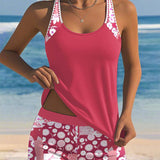 Berenice | Floral Pattern Adjustable Strap Swimsuit