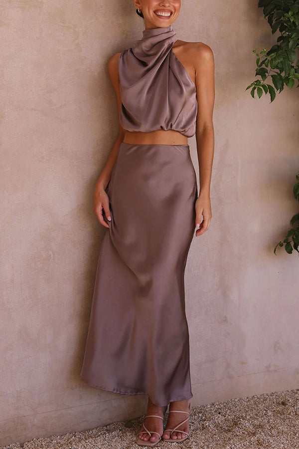 Berenie | Damen Hochzeitsgast Oberteil und Rock Set | Zweiteiler
