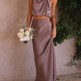 Berenie | Damen Hochzeitsgast Oberteil und Rock Set | Zweiteiler