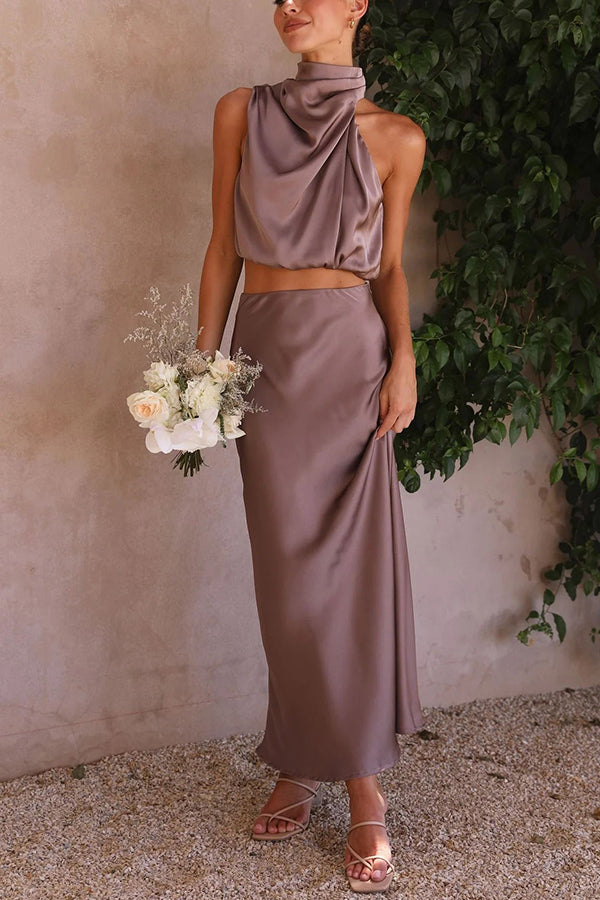 Berenie | Damen Hochzeitsgast Oberteil und Rock Set | Zweiteiler